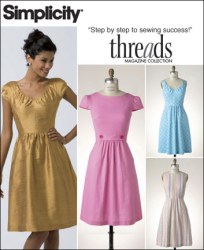 2591 Simplicity Thread  VERSATILE SS / SLEEVELESS FLARE DRESS PATTERN 16-24  NEW